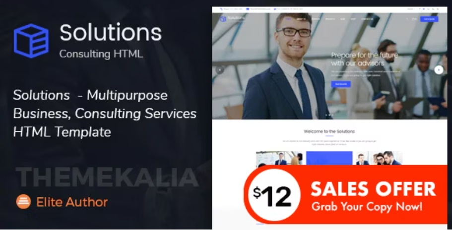 Solutions - Business Consulting HTML Template