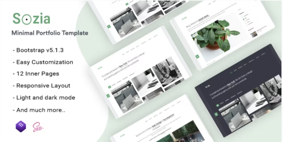Sozia - Minimal Portfolio HTML Template