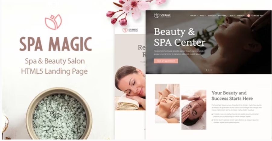SpaMagic - Beauty Spa Salon Wellness Center HTML