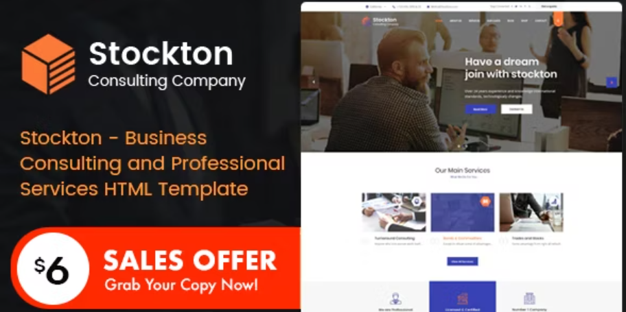 Stockton - Business Consulting HTML Template