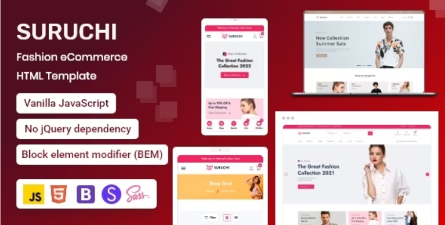 Suruchi - Fashion eCommerce HTML Template