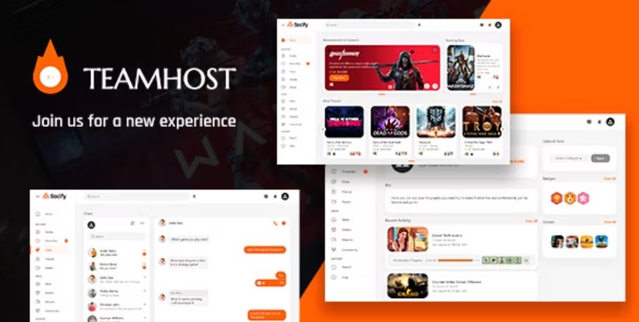 TeamHost - Gaming Community HTML