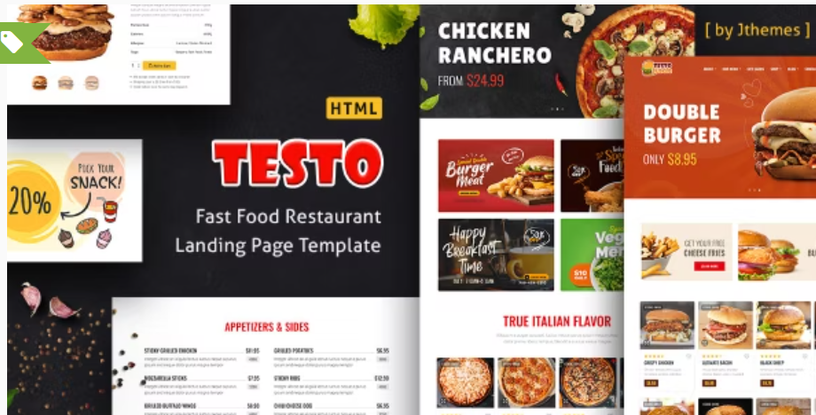 Testo - Pizza Caffe Restaurant Bootstrap5 Template