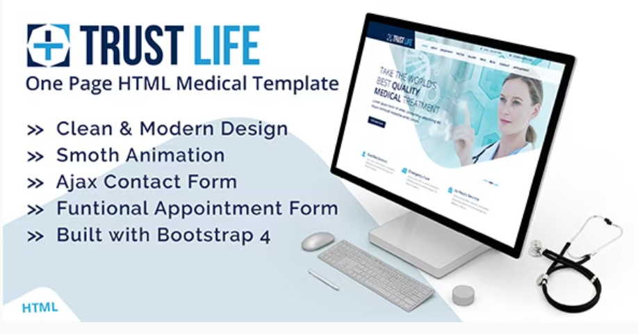 Trustlife - Medical and Health Landing Page