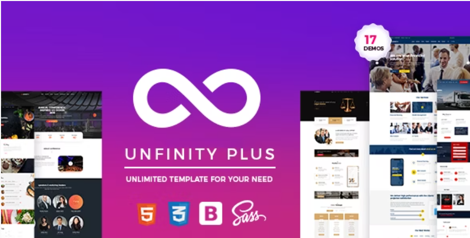 UnfinityPlus - One Page Template
