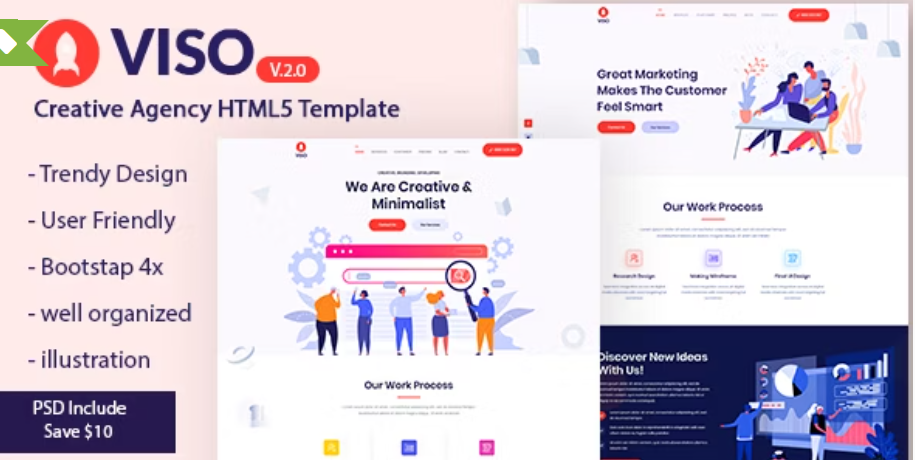 VISO - Creative Agency Portfolio HTML5 Template