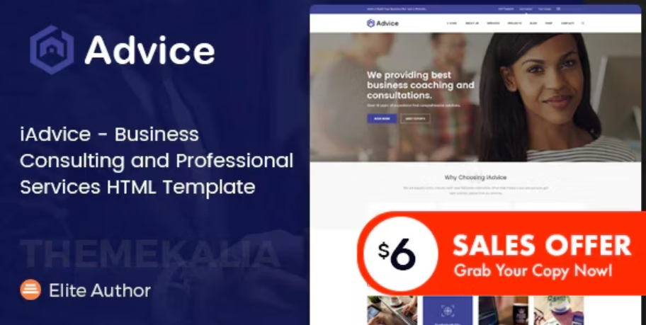 iAdvice - Business Consulting HTML Template