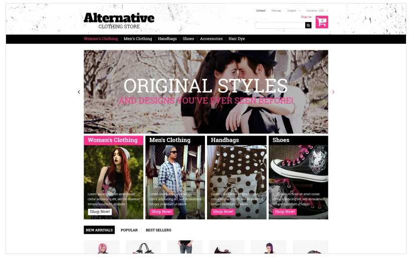 Clothes that Rock PrestaShop Theme