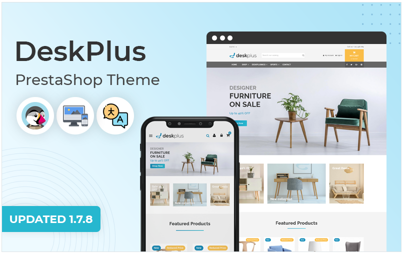 DeskPlus - MultiPurpose Responsive Prestashop Theme