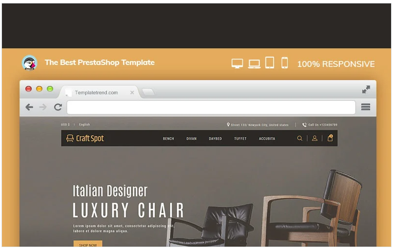 Craft Furniture Interior PrestaShop Theme