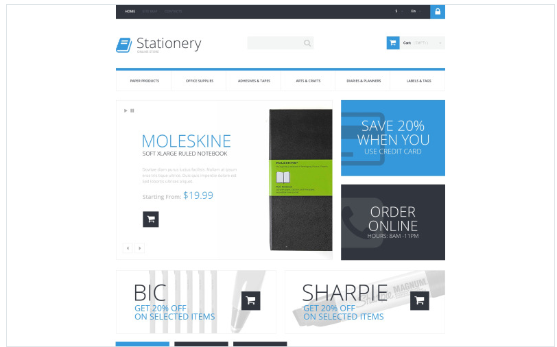 Stationery Store PrestaShop Theme