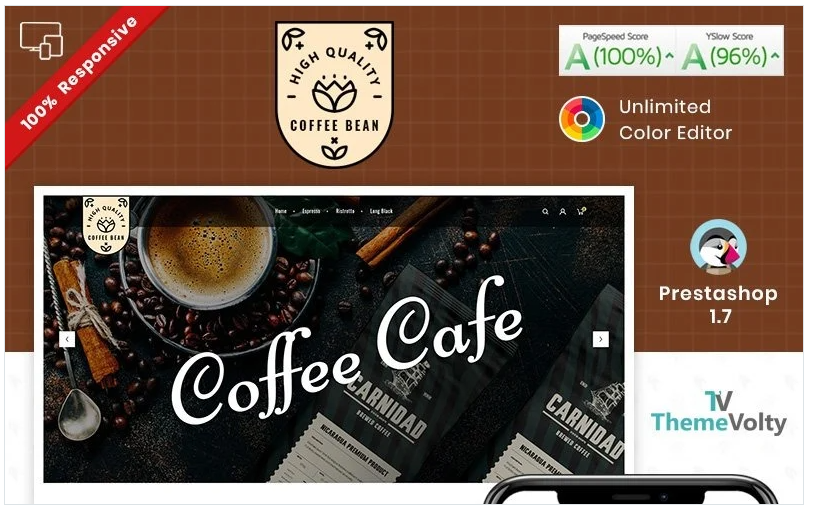 Coffee Bean PrestaShop Theme