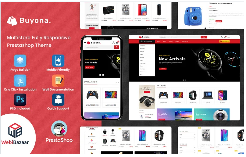Buyona - Supermart Electronic Template PrestaShop Theme