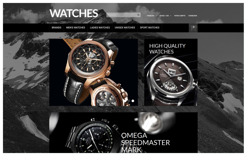 Elegant Timepieces PrestaShop Theme