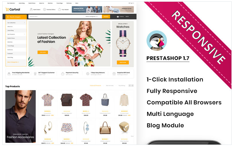 Cartvol - The Mega Fashion Responsive PrestaShop Theme