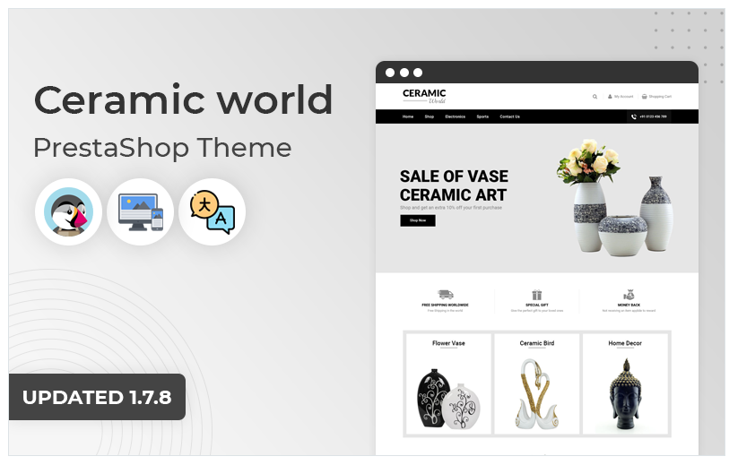 Ceramic world - Responsive Prestashop Theme