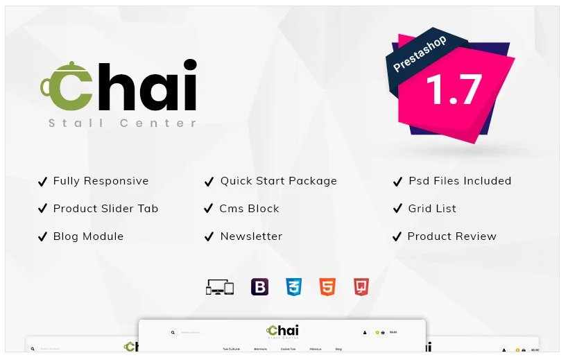 Chai Stall Store PrestaShop Theme