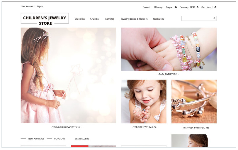Children's Jewelry Store PrestaShop Theme