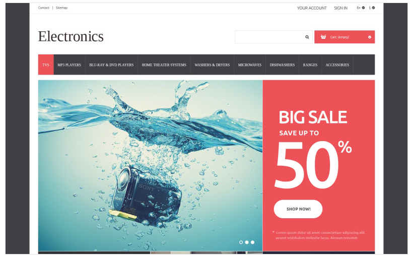 Home Electronics PrestaShop Theme
