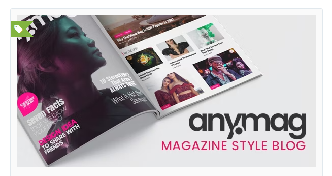 Anymag – Magazine Style WordPress Blog