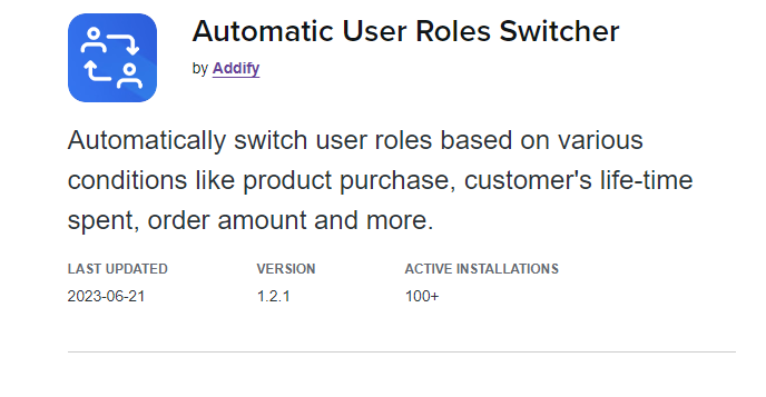 Automatic User Roles Switcher for WooCommerce
