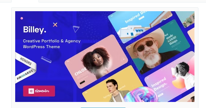 Billey - Creative Portfolio & Agency Elementor WordPress Theme