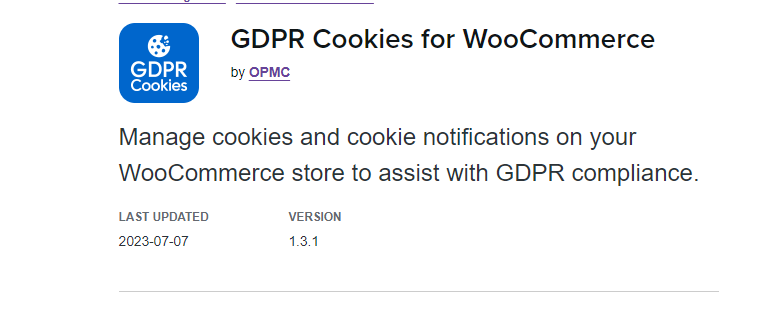 GDPR Cookies for WooCommerce