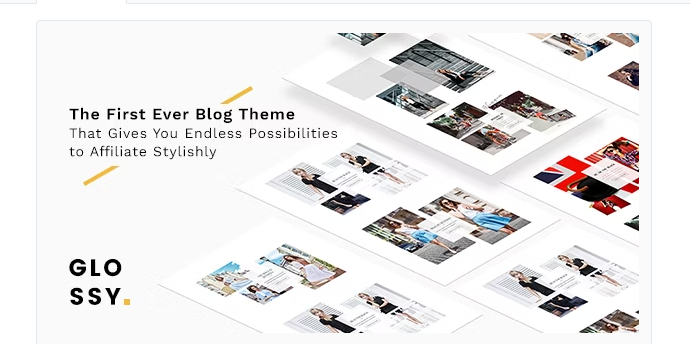 Glossy - Fashion Blog Theme for Stylish Affiliation