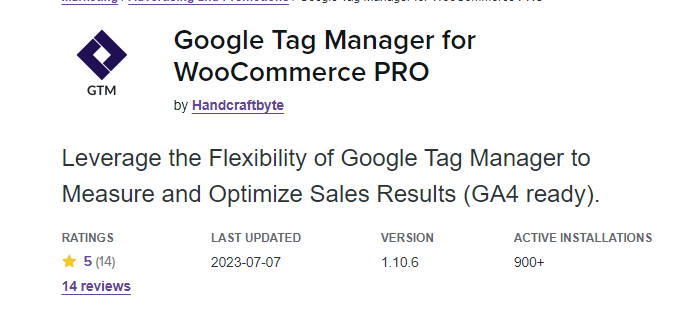 Google Tag Manager for WooCommerce PRO