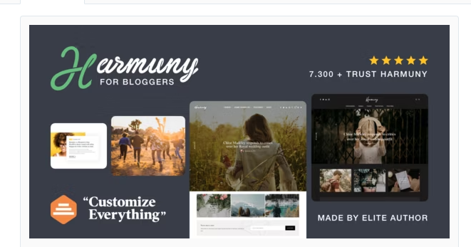 Product Image - Harmuny – Modern WordPress Blog Theme 1.4.1