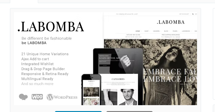 Product Image - Labomba – Responsive Multipurpose WordPress Theme 4.7 Product Image - Labomba – Responsive Multipurpose WordPress Theme 4.7