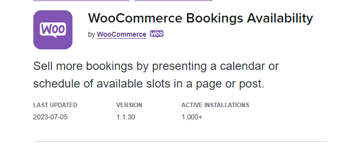 Product Image - WooCommerce Bookings Availability 1.3.2