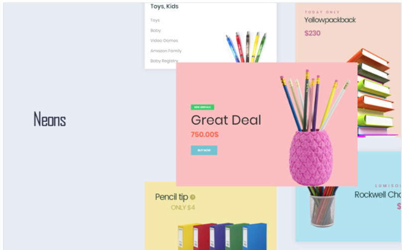 Leo Neons - Stationery Store PrestaShop Theme