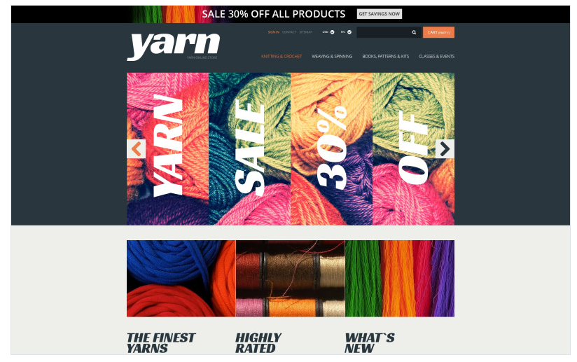 Knit Crochet Supplies PrestaShop Theme