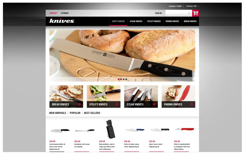 Knives Made of Best Steel PrestaShop Theme