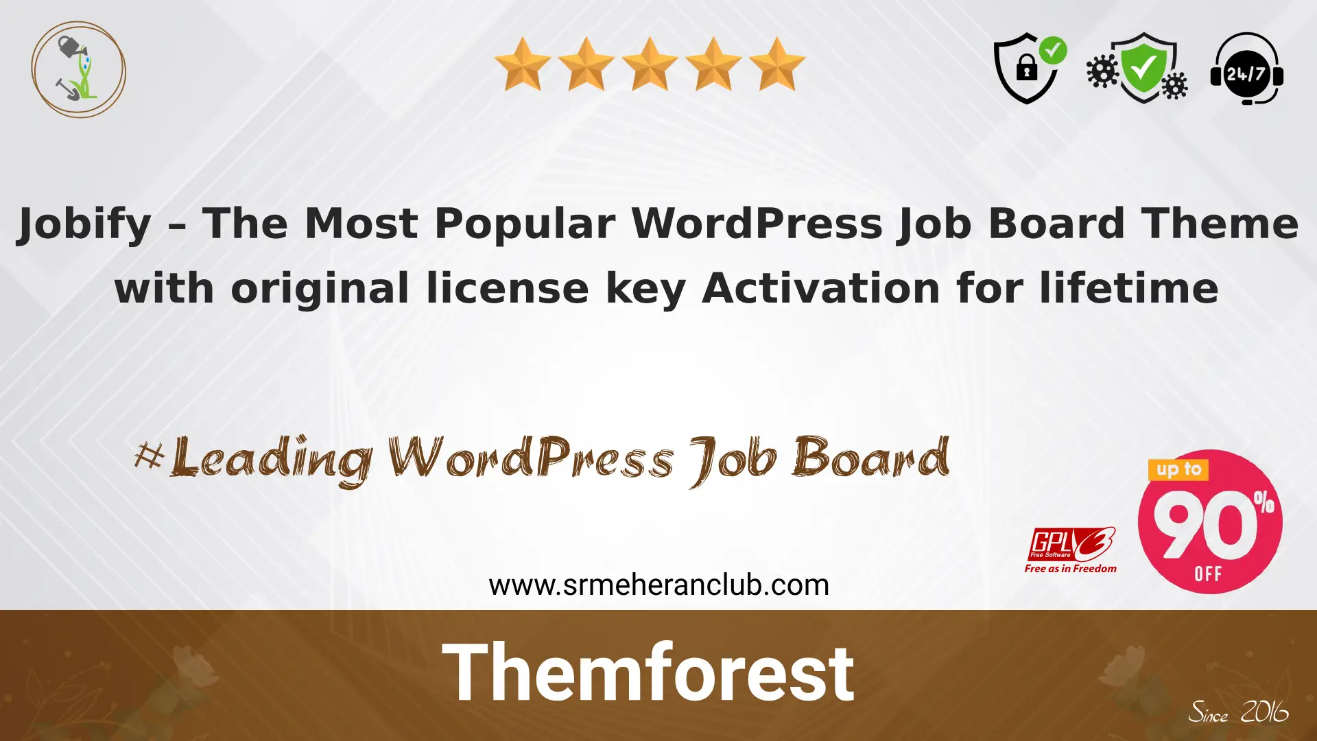 Jobify – The Most Popular WordPress Job Board Theme with original license key Activation for lifetime — Theme by Themeforest