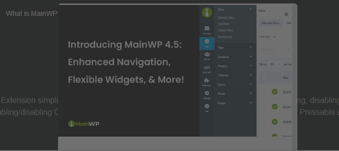 MainWP Pressable Extension