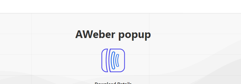 Popup Builder – AWeber