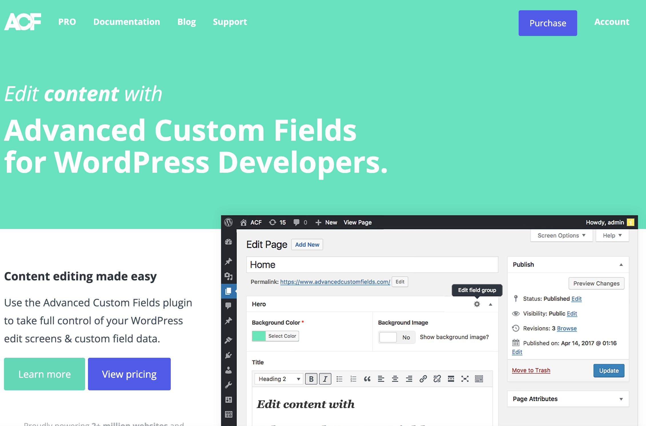 Advanced Custom Fields (ACF) Wordpress plugin with original license key Activation for lifetime
