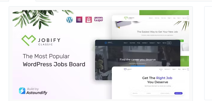 Product Image - Jobify – The Most Popular WordPress Job Board Theme with original license key Activation for lifetime