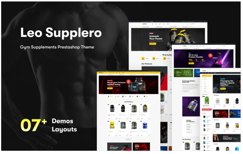 Leo Supplero - Gym Supplements Prestashop Theme