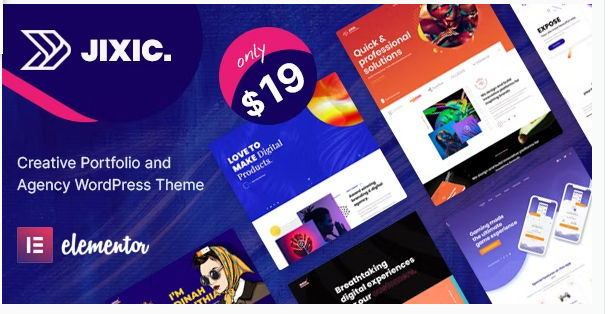 Jixic - Creative Portfolio & Agency WordPress Theme