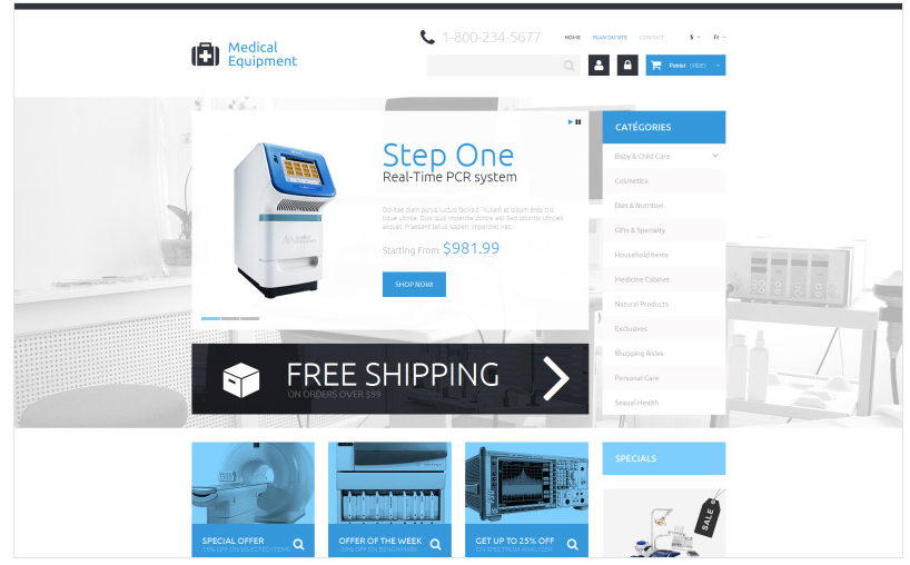 Medical Appliances PrestaShop Theme
