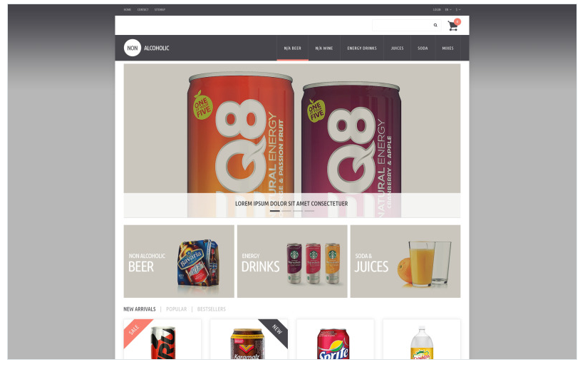 NonAlcoholic Drinks PrestaShop Theme
