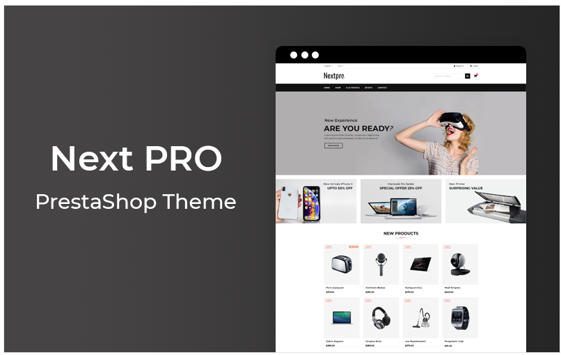 Next Pro - Electronics Responsive Prestashop Theme
