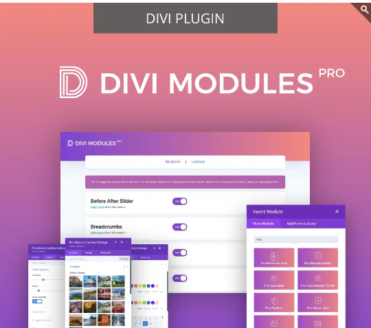 Product Image - Divi Modules Pro WordPress plugin with original license key Activation for lifetime