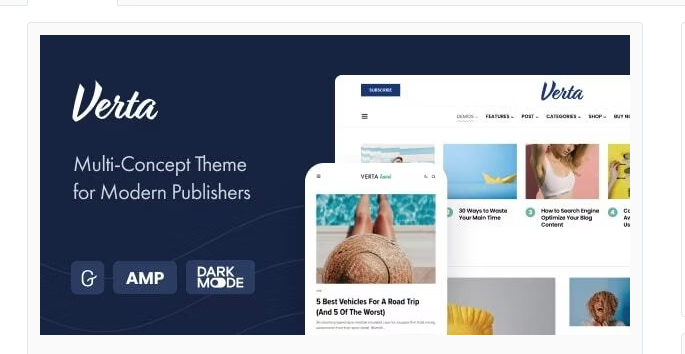 Verta – Multi-Concept WordPress Theme