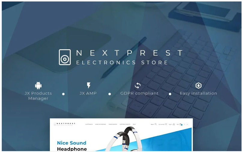 Nextprest - Electronics Store Clean Bootstrap Ecommerce PrestaShop Theme