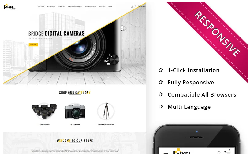 Pixelstudio - The Electronic Store PrestaShop Theme