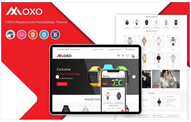 Moxo - Watch PrestaShop Theme